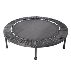 Haoyye 40 Inch Mini Exercise Trampoline, Foldable Fitness Rebounder with Adjustable Foam Handle for Home and Outdoor Workouts