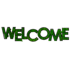 HAOYYE WELCOME Letter Art Moss Wall Decor Sturdy Space-Saving Heavy Duty Modern Design Adults Dorm Room Easy Assembly Bedroom Furniture