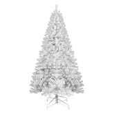 HAOYYE Premium 6ft White Artificial Christmas Tree With 760 PVC Branch Tips Hinged Foldable Metal Stand Flame Retardant Eco Friendly For Indoor Holiday Decor