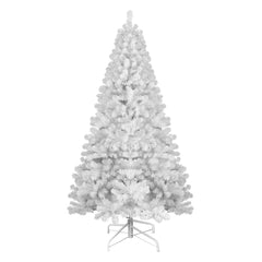 HAOYYE Premium 6ft White Artificial Christmas Tree With 760 PVC Branch Tips Hinged Foldable Metal Stand Flame Retardant Eco Friendly For Indoor Holiday Decor