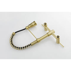 HAOYYE 3 Functions Wall Mounted Bridge Kitchen Faucet Sturdy Space-Saving Heavy Duty Modern Design Adults Dorm Room Easy Assembly Bedroom Furniture