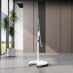 HAOYYE Magnetic Glass Dry Erase Whiteboard With Adjustable Height, Removable Tempered Glass Board, Includes 2 Magnets, 2 Markers, And Eraser, Ideal For Home Office Or Classroom, Sturdy Space-Saving Design