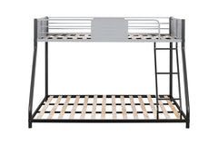 HAOYYE Metal Twin over Full Bunk Bed/ Heavy-duty Sturdy Metal/ Noise Reduced/ Safety Vent Board Guardrail/ CPC Certified/ No Box Spring Needed Space-Saving Heavy Duty Modern Design Adults Dorm Room