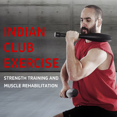 HAOYYE Indian Club Exercise Bat Iron Club Bell for Strength Training Shoulder Mobility Grip Enhancement and Muscle Rehabilitation Ideal for Home Gym Fitness and Functional Workouts
