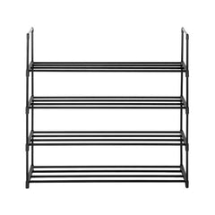 HAOYYE 2-Pack 4-Tier Shoe Rack Shelf, Gray Color, Durable and Space-Saving Storage Organizer, Modern Design, Versatile Use for Bedroom, Entryway, Hallway, and Closet, Premium Quality