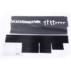 HAOYYE 5-Tier Non-Woven Fabric Shoe Rack with Handle, Black Shoe Storage Shelf for Bedroom, Entryway, or Closet, Durable and Space-Saving, Stylish Modern Design, Versatile and Convenient Organization Solution, Premium Quality Construction