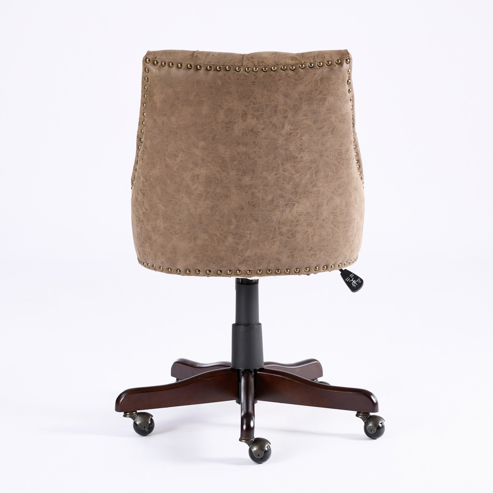 HAOYYE Medieval Retro Style Sheepskin Pattern Fabric Home Office Chair with Lift, Swivel and Recline Functions,Brown color Sturdy Space-Saving Heavy Duty Modern Design Easy Assembly Durable
