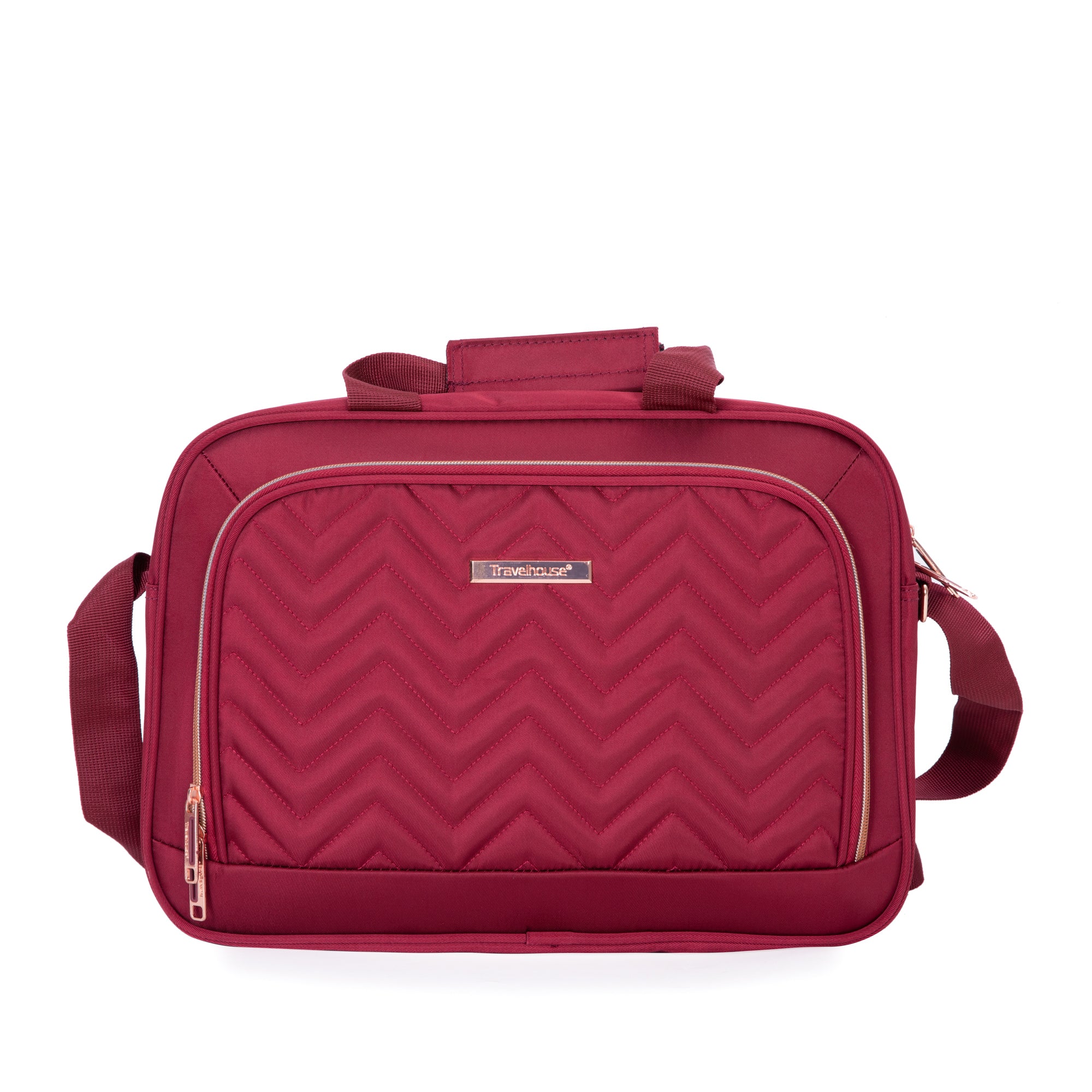 HAOYYE 4-Piece Set (16/20/24/28) ,Softshell Suitcase Spinner Wheels Terylene Luggage Sets Carry On Suitcase Luggage Lightweight Durable Suitcase Wine Red Sturdy Space-Saving Heavy Duty Modern Design