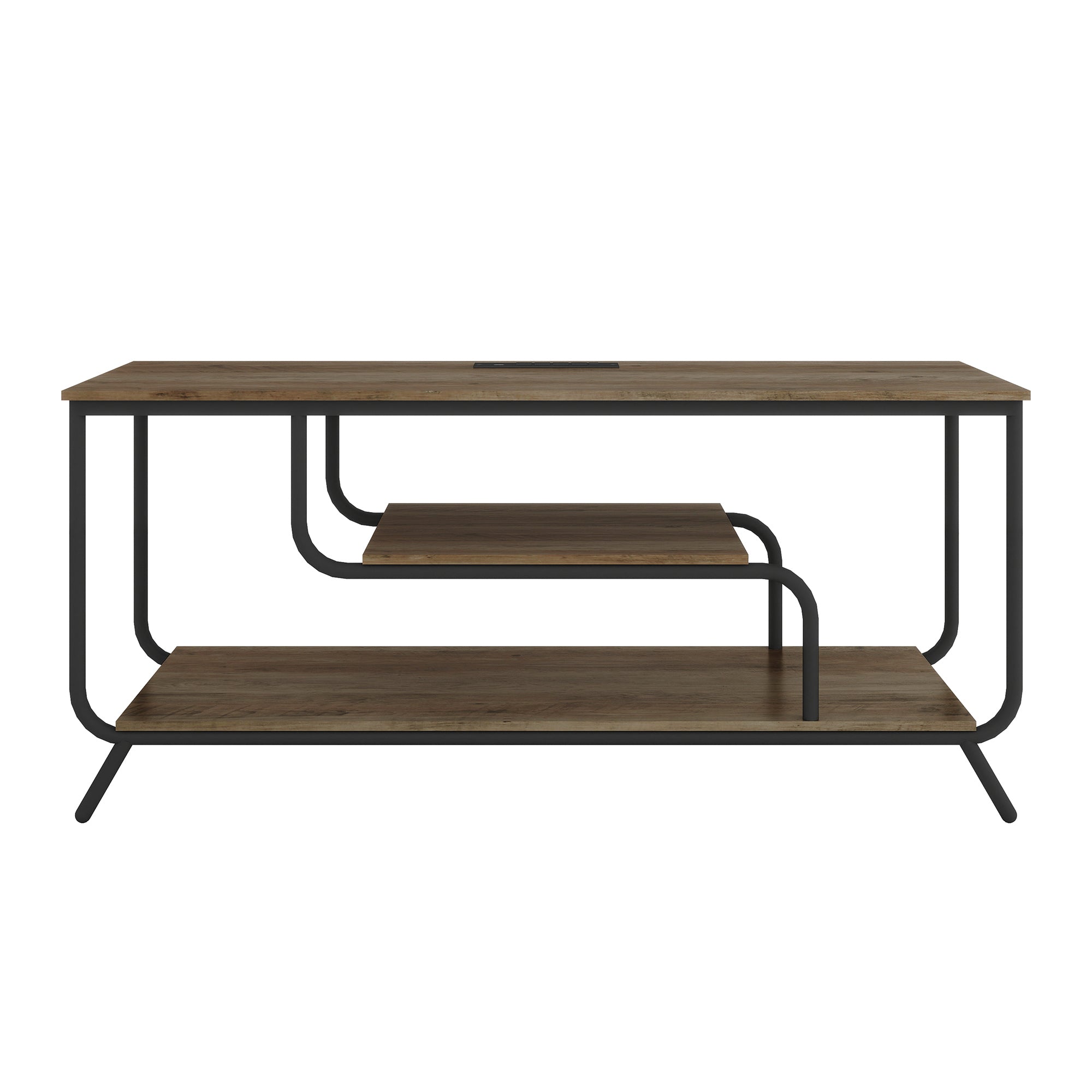 HAOYYE Modern TV Stand With Power Outlets And LED Lights, Entertainment Center With Shelves, TV Console Table For Living Room And Bedroom, Light Gray Sturdy Space-Saving Heavy Duty Design
