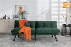 HAOYYE Emerald Convertible Folding Modern sofa Bed Sturdy Space-Saving Heavy Duty Modern Design Adults Dorm Room Easy Assembly Bedroom Furniture
