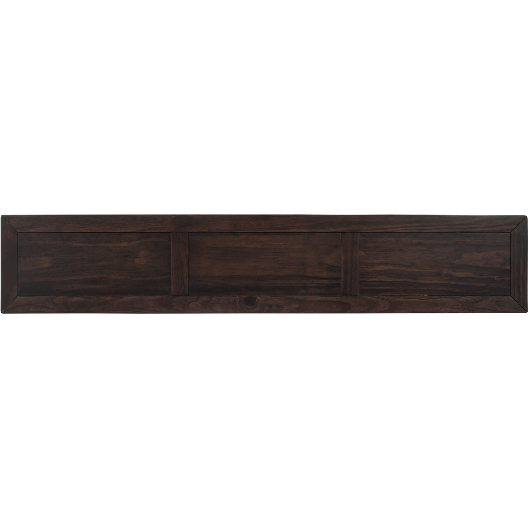 HAOYYE Rustic Entryway Console Table, Long Sofa Table with Two Drawers and Bottom Storage Shelf, Espresso, Sturdy Space-Saving Design, Heavy Duty Construction, Easy Assembly, Durable and Stylish Home Furniture
