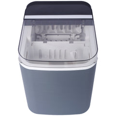 HAOYYE Ice Maker Countertop, Portable Ice Machine, Self-Cleaning Ice Makers with Basket and Scoop, 9 Cubes in 6 Mins, 26 lbs per Day, Ideal for Home, Kitchen,ETL and FDA certificate. Sturdy Space-Saving