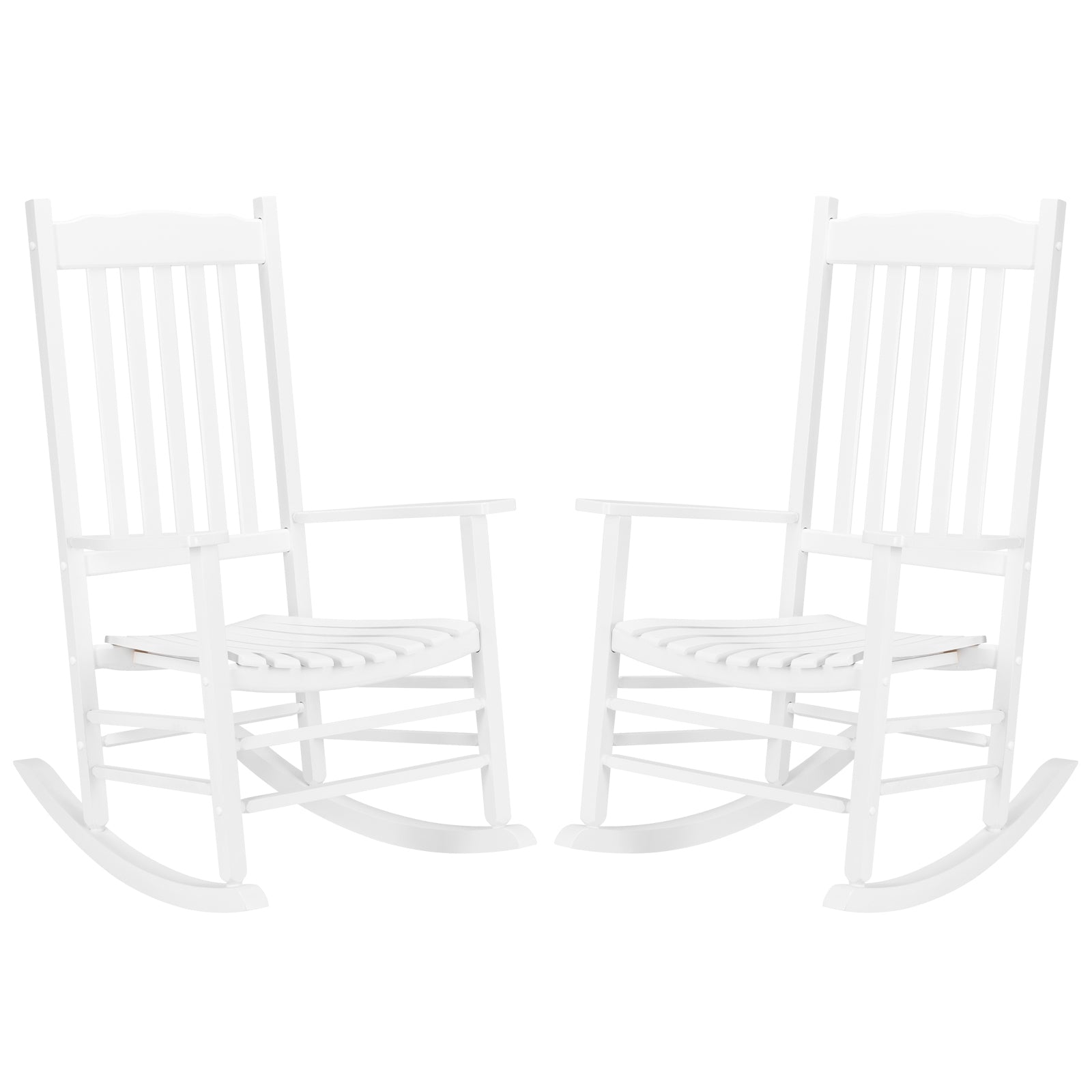 HAOYYE Square Wooden Rocking Chair with Wavy Backboard, Sturdy and Elegant Rocker for Patio, Porch, Garden, or Balcony, Comfortable and Durable Design for Relaxation and Outdoor Enjoyment