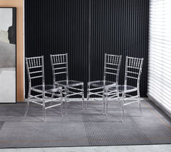 HAOYYE welding chair,dining chair,set of 4,plastic seat Sturdy Space-Saving Heavy Duty Modern Design Adults Dorm Room Easy Assembly Bedroom Furniture