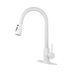 HAOYYE Kitchen Faucet with Pull Out Spraye Sturdy Space-Saving Heavy Duty Modern Design Adults Dorm Room Easy Assembly Bedroom Furniture