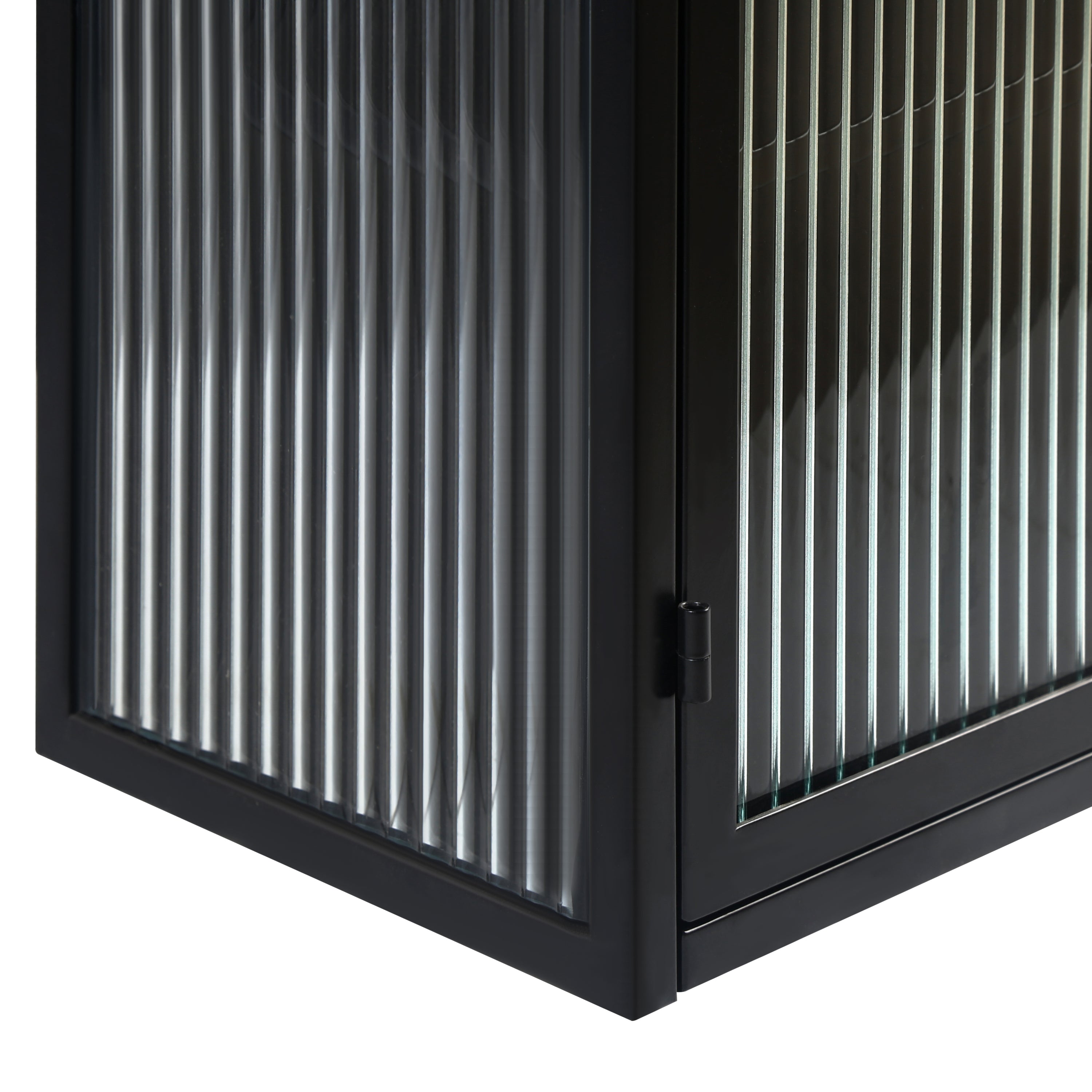 HAOYYE 27.56"Glass Doors Modern Two-door Wall Cabinet with Featuring Three-tier Storage for Entryway Living Room Bathroom Dining Room,Black Sturdy Space-Saving Heavy Duty Modern Design Adults Dorm Room