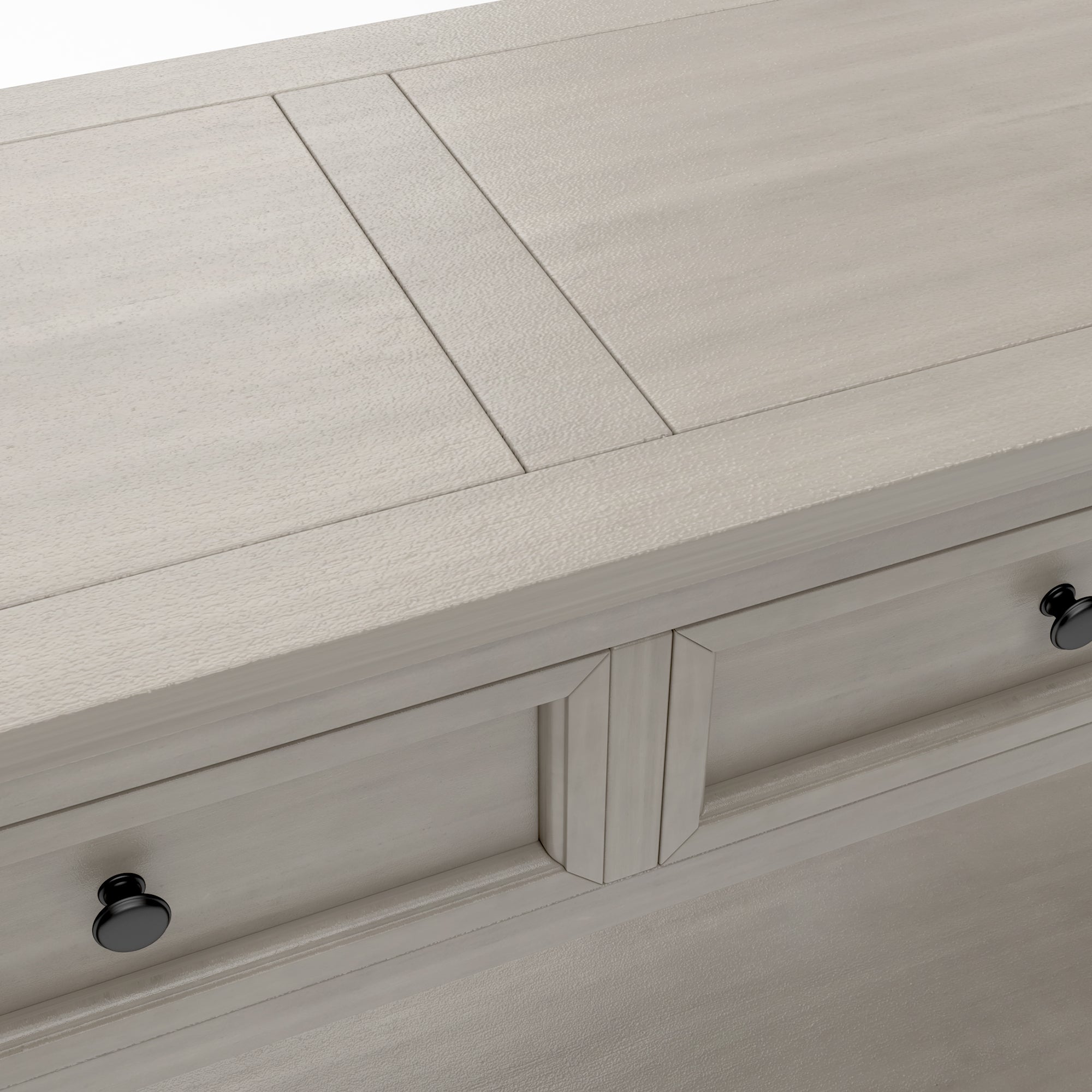 HAOYYE Console Table with Storage Drawers and Bottom Shelf for Entryway or Hallway, Gray Wash, Sturdy Space-Saving Design, Heavy Duty Construction, Easy Assembly, Durable and Stylish Home Furniture
