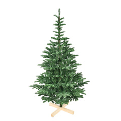 HAOYYE Artificial Green LED-Lit Christmas Tree with 941 PE PVC Mixed Branch Tips Hinged Premium Design and Foldable Base for Indoor Holiday Decoration Durable Stable and Easy to Assemble Fire Resistant Material