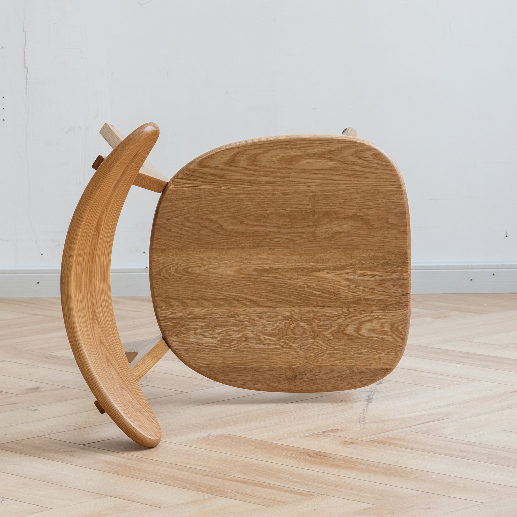 HAOYYE Dining chair wooden FAS grade oak natural wood made in North America 100% dirt-free wood chair solid chair table chair wooden living room chair simple and natural Sturdy Space-Saving
