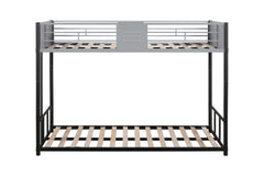 HAOYYE Metal Twin over Twin Bunk Bed with Vent Board/ Heavy-duty Sturdy Metal/ Noise Reduced/ Safety Guardrail/ CPC Certified Space-Saving Heavy Duty Modern Design Adults Dorm Room Easy Assembly