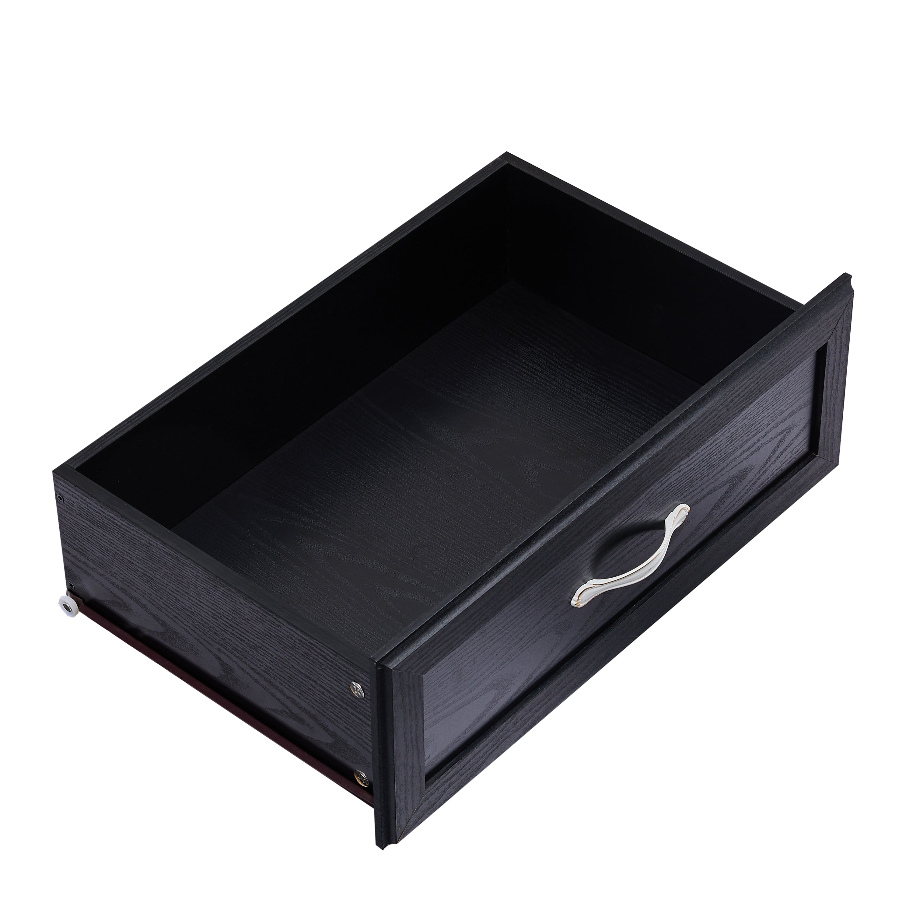 HAOYYE 9-Drawer Bedroom Dresser With Antique Handles, Wood Chest Of Drawers For Living Room, Entryway, Or Hallway, Black, Sturdy Space-Saving Heavy Duty Design