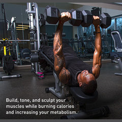 HAOYYE 15LB Dumbbell Pair Rubber Coated Solid Cast Iron Hex Dumbbells with Contoured Chrome Handles Durable Strength Training Free Weights for Home Gym Workout and Muscle Building