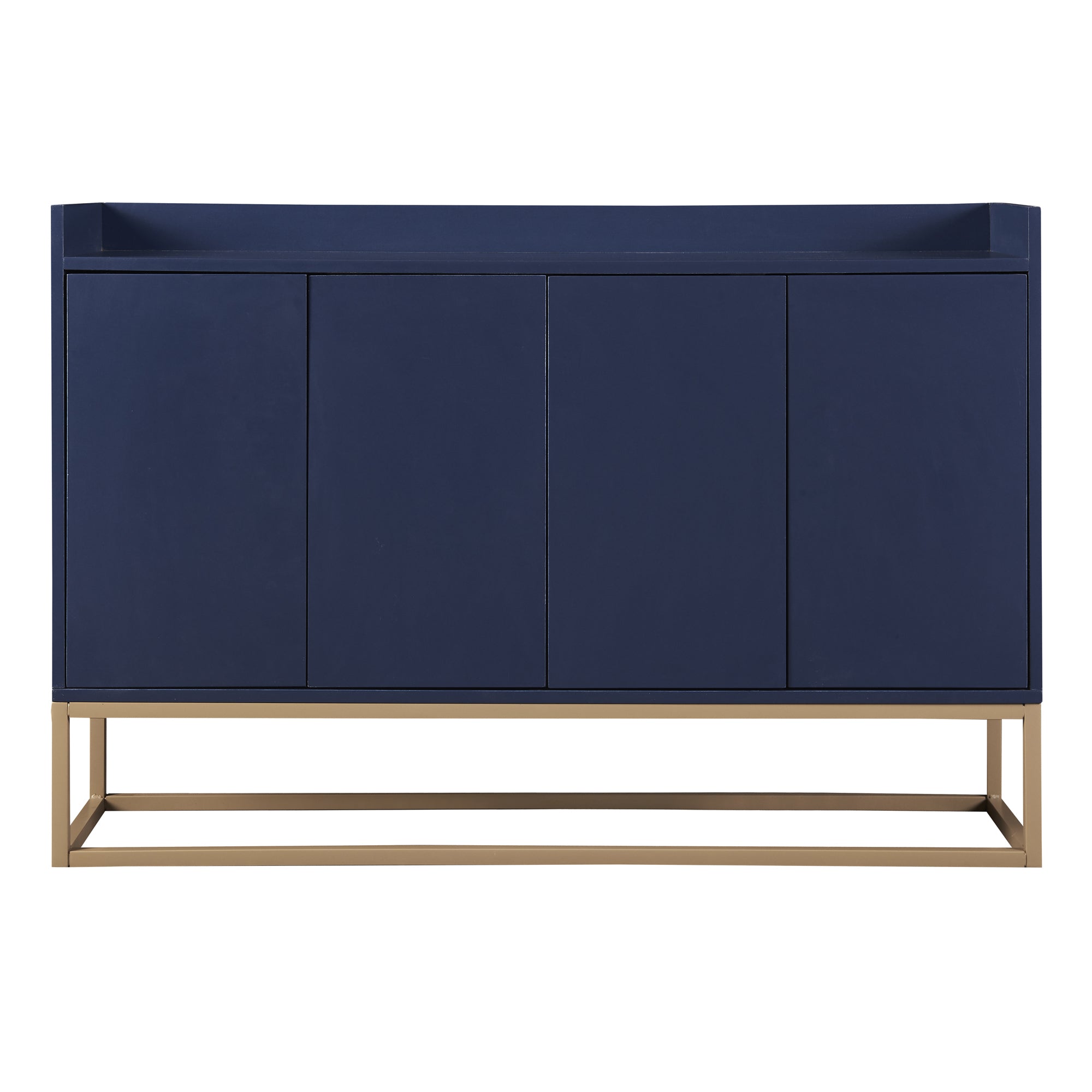 HAOYYE Modern Sideboard Elegant Buffet Cabinet with Large Storage Space for Dining Room, Entryway (Navy) Sturdy Space-Saving Heavy Duty Modern Design Adults Dorm Room Easy Assembly