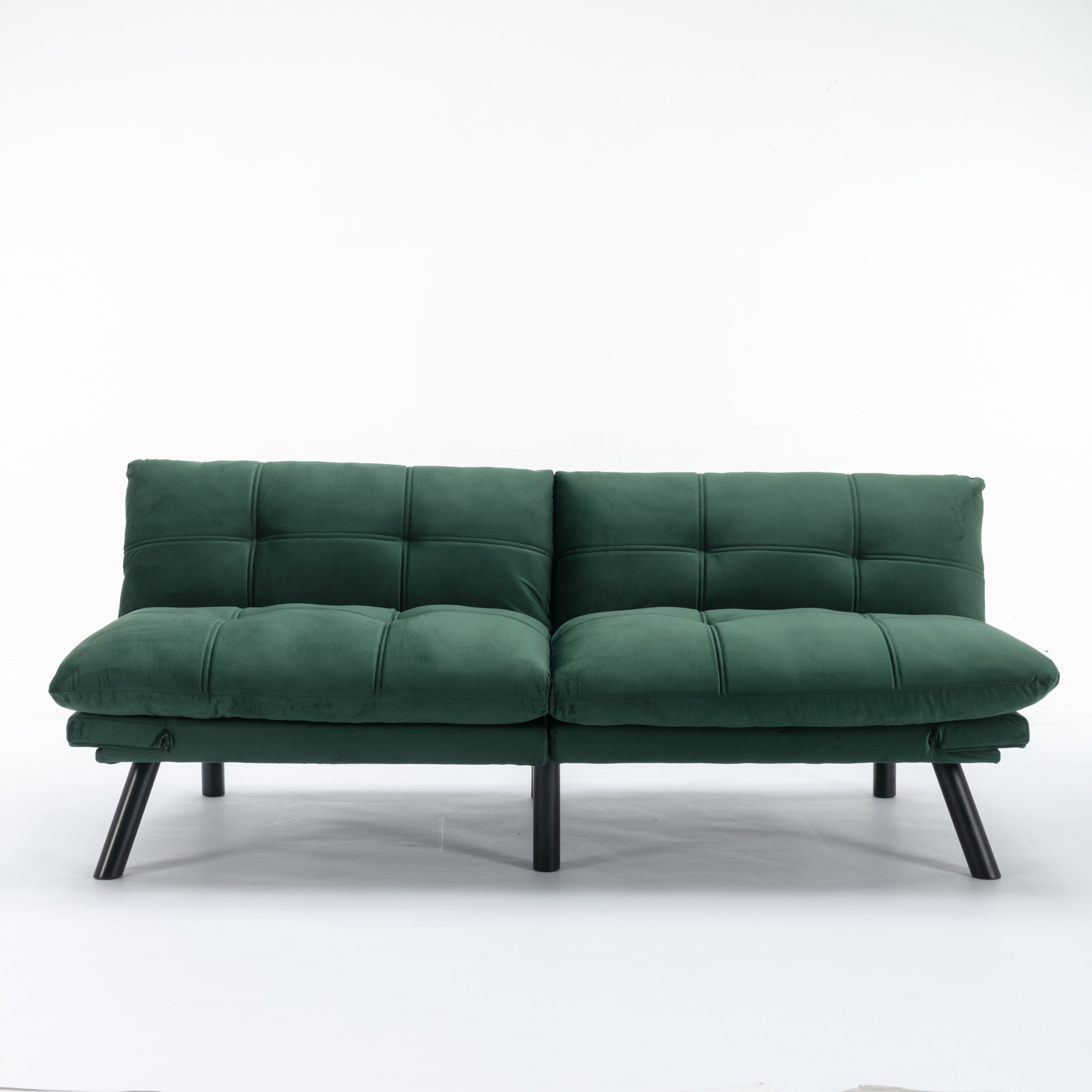 HAOYYE Emerald Convertible Folding Modern sofa Bed Sturdy Space-Saving Heavy Duty Modern Design Adults Dorm Room Easy Assembly Bedroom Furniture