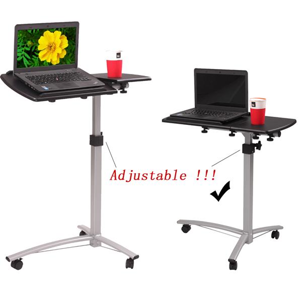 HAOYYE Black Multifunctional Lifting Computer Desk, Sturdy And Durable Design, Modern Space-Saving Storage Solution, Practical And Stylish Home Organizer For Living Room And Bedroom, Adjustable Height Desk For Study, Work, And Compact Home Offices