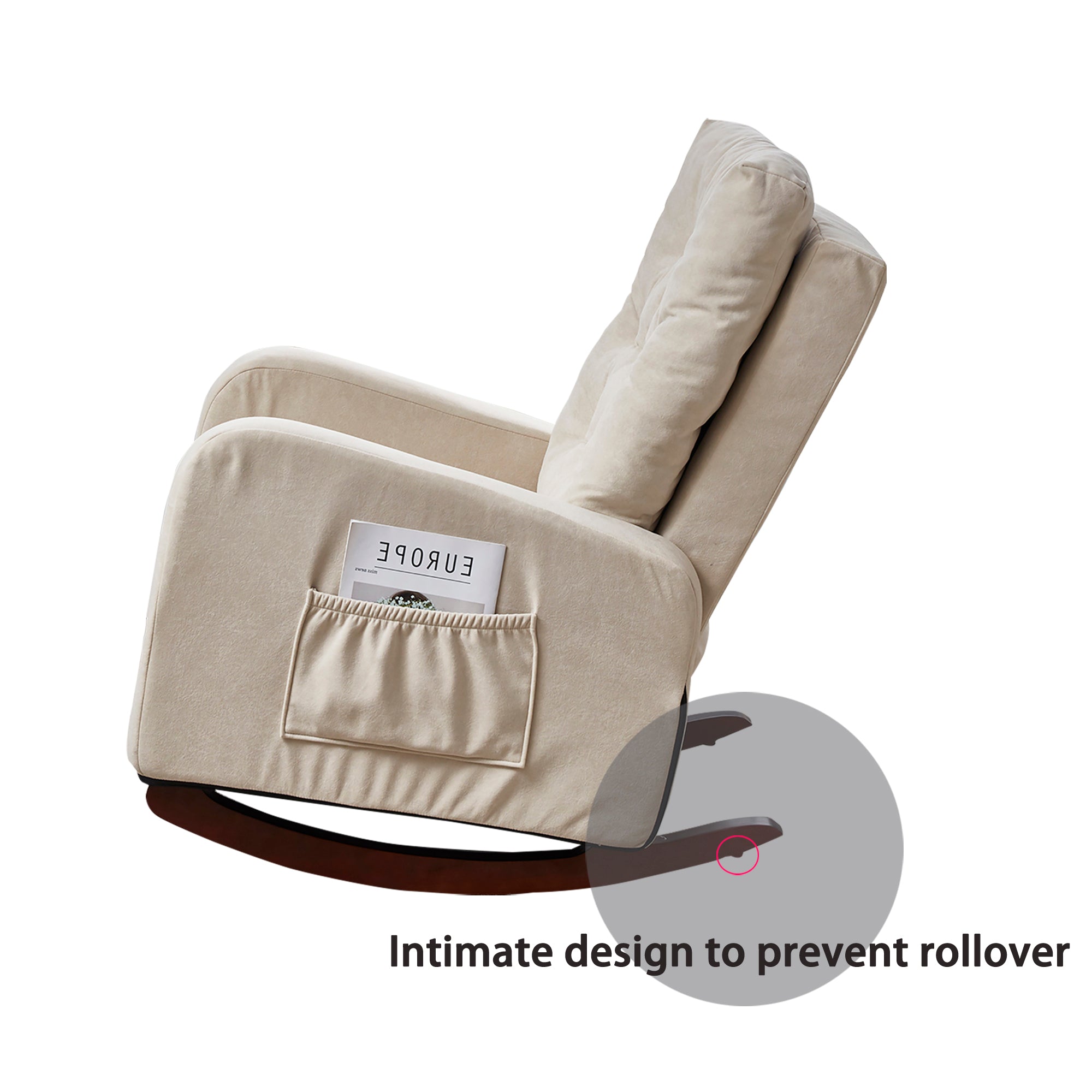 HAOYYE Single sofa reclining chair Japanese chair lazy sofa tatami balcony reclining sofa adjustable chair Sturdy Space-Saving Heavy Duty Modern Design Adults Dorm Room Easy Assembly Bedroom Furniture