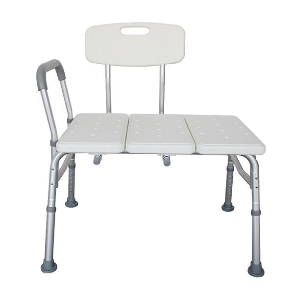 HAOYYE Medical Bathroom Safety Shower Tub Transfer Bench with Wide Comfortable Seat and Padded Handle Durable Lightweight Aluminium Alloy Frame for Senior and Disabled Support Bathing Aid