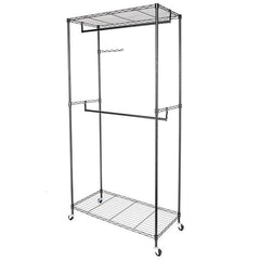 HAOYYE Closet Organizer Garment Rack Clothes Hanger Home Shelf Heavy Duty Furniture Sturdy Design Durable Multifunctional Modern Storage Solution Practical Stylish Space-Saving Organizer for Home and Bedroom