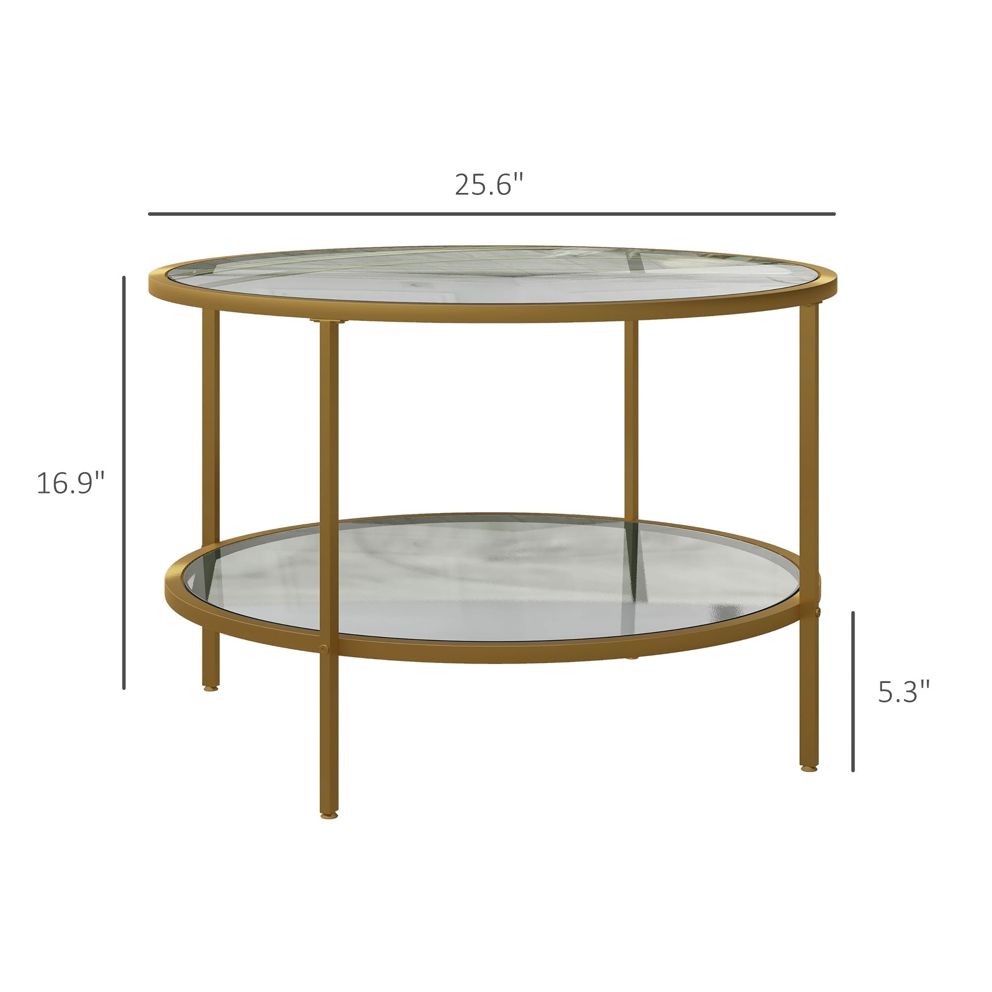 HAOYYE Rattan Coffee Table with Storage Shelf, Round Boho Side Table with Woven Rattan Top and Wood Frame, Small Accent Table for Living Room Bedroom Balcony, Modern Natural Style Indoor End Table for Home and Apartment