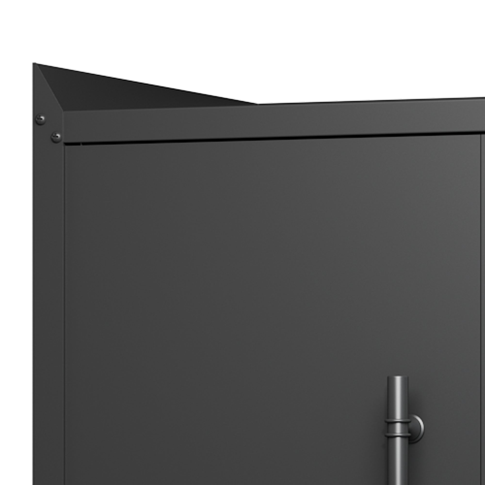 HAOYYE 2 Door Tool Cabinets for Garage, Lockable Garage Storage Cabinet, Locking Metal Storage Cabinet with Wheels, Rolling Tool Chest, Assembly Required H34*W30.3*D18 Sturdy Space-Saving Heavy Duty
