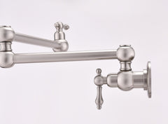 HAOYYE Pot Filler Faucet Wall Mount Sturdy Space-Saving Heavy Duty Modern Design Adults Dorm Room Easy Assembly Bedroom Furniture