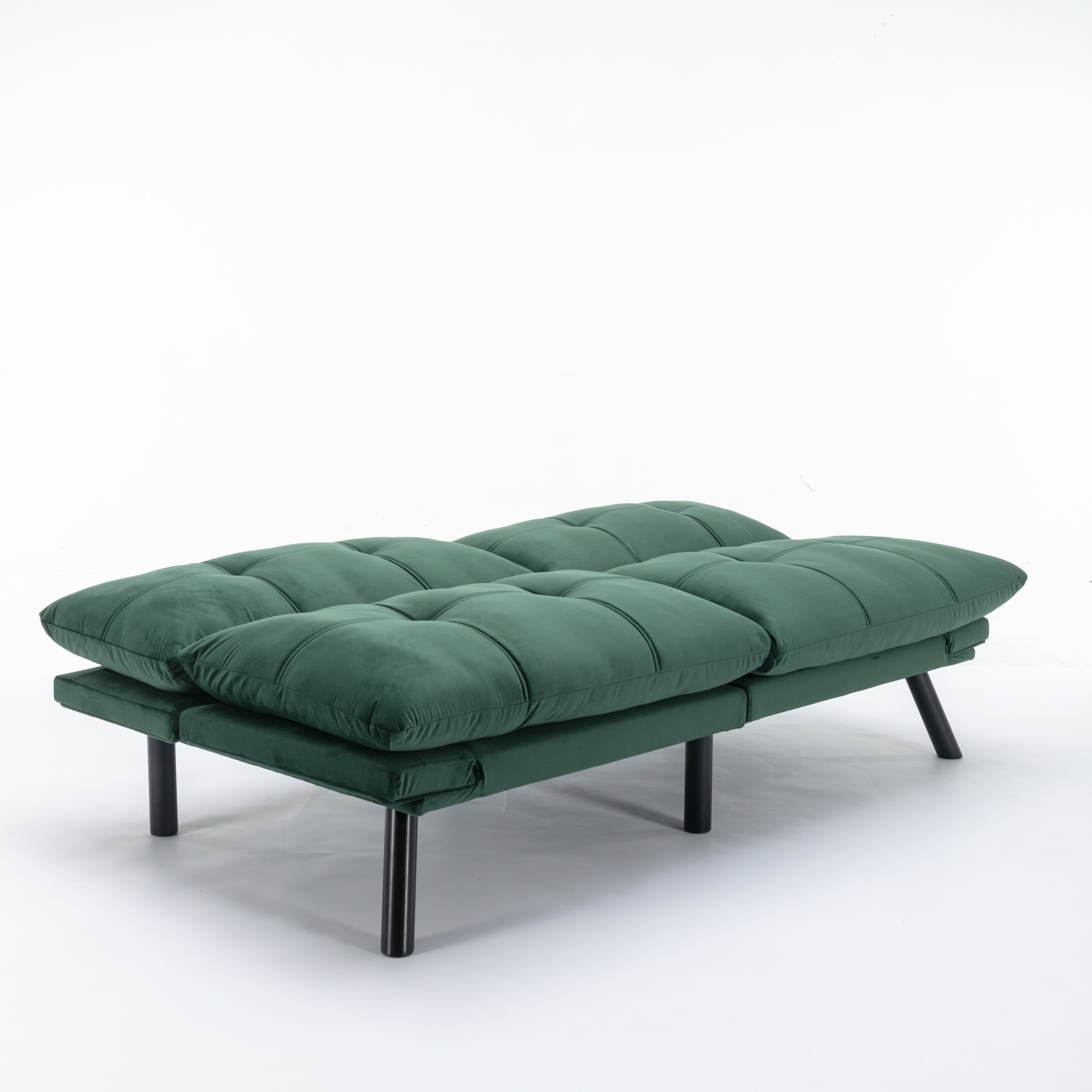 HAOYYE Emerald Convertible Folding Modern sofa Bed Sturdy Space-Saving Heavy Duty Modern Design Adults Dorm Room Easy Assembly Bedroom Furniture