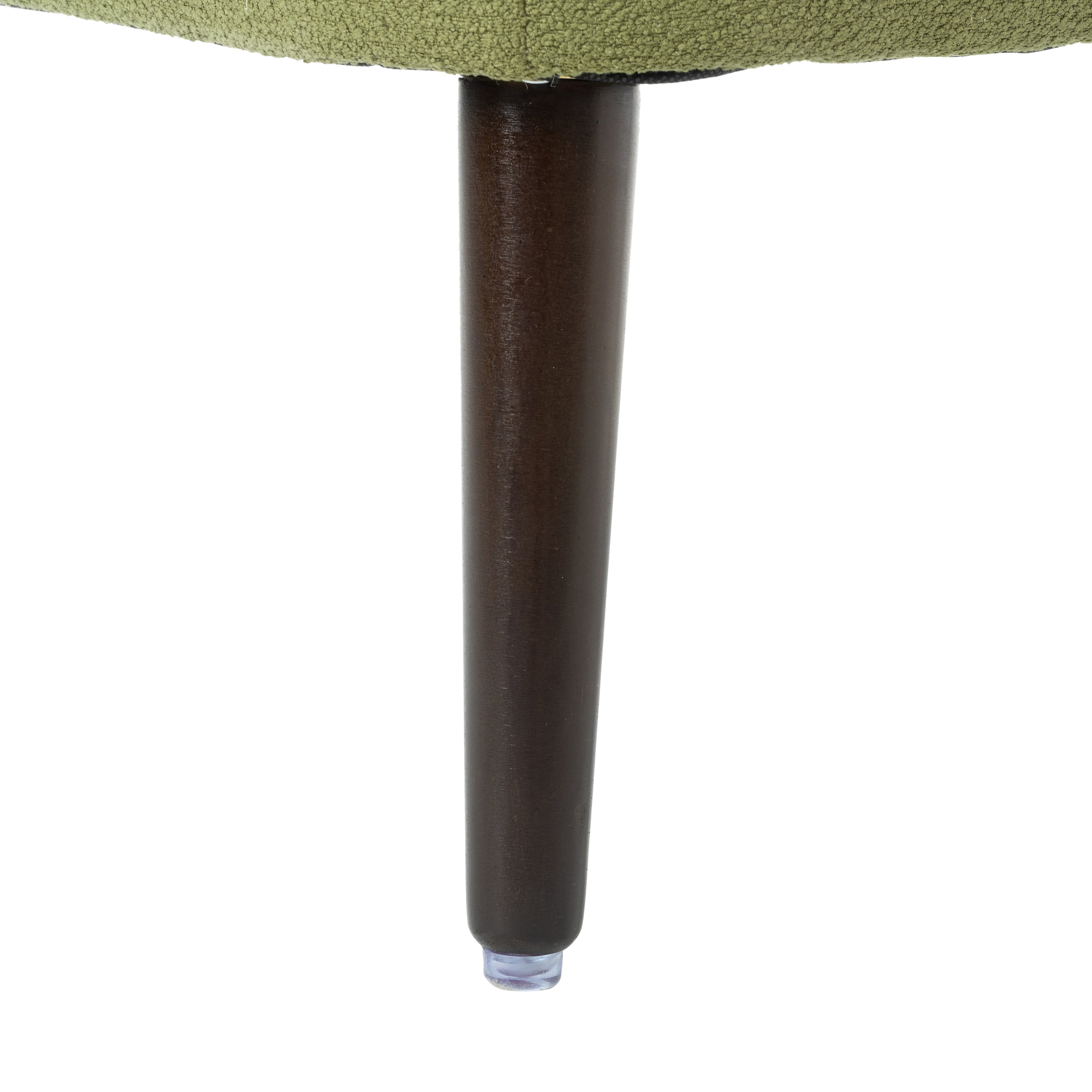 HAOYYE Barrel Chair, Modern Accent Chair, Fabric Armchair Club Chair,Upholstered Arm Chair with Solid Wood Legs,Waist Pillow,Padded Single Chair for Living Room/Bedroom/Study/Waiting Room,Olive Green Sturdy