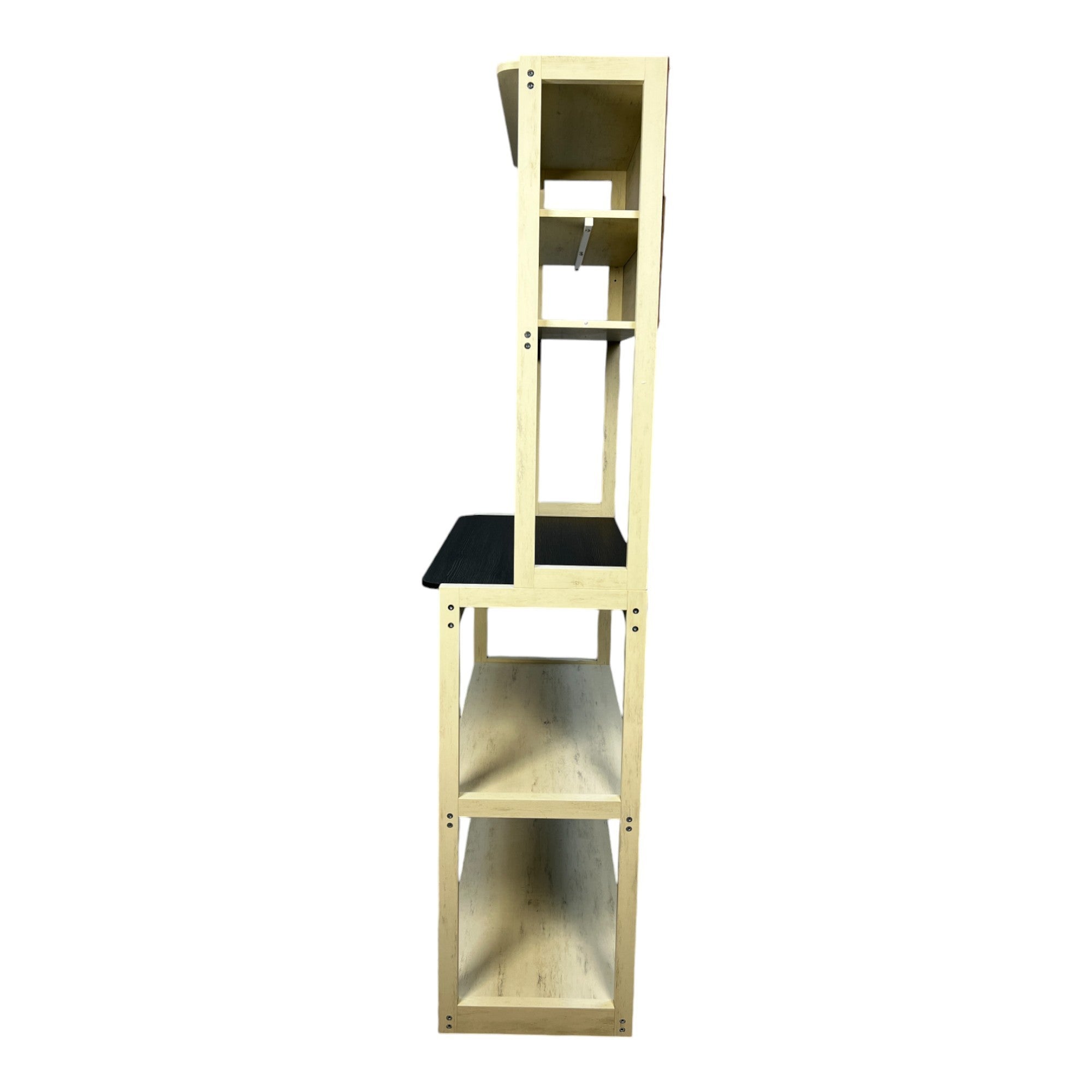 Haoyye 5-Tier Bakers Rack with Storage, Kitchen Shelving Unit for Coffee Bar, Microwave Stand, and Pantry Organization, Modern Freestanding Utility Rack for Home or Dorm Use, Durable Space-Saving Design, Easy Assembly and Multi-Purpose Functionality