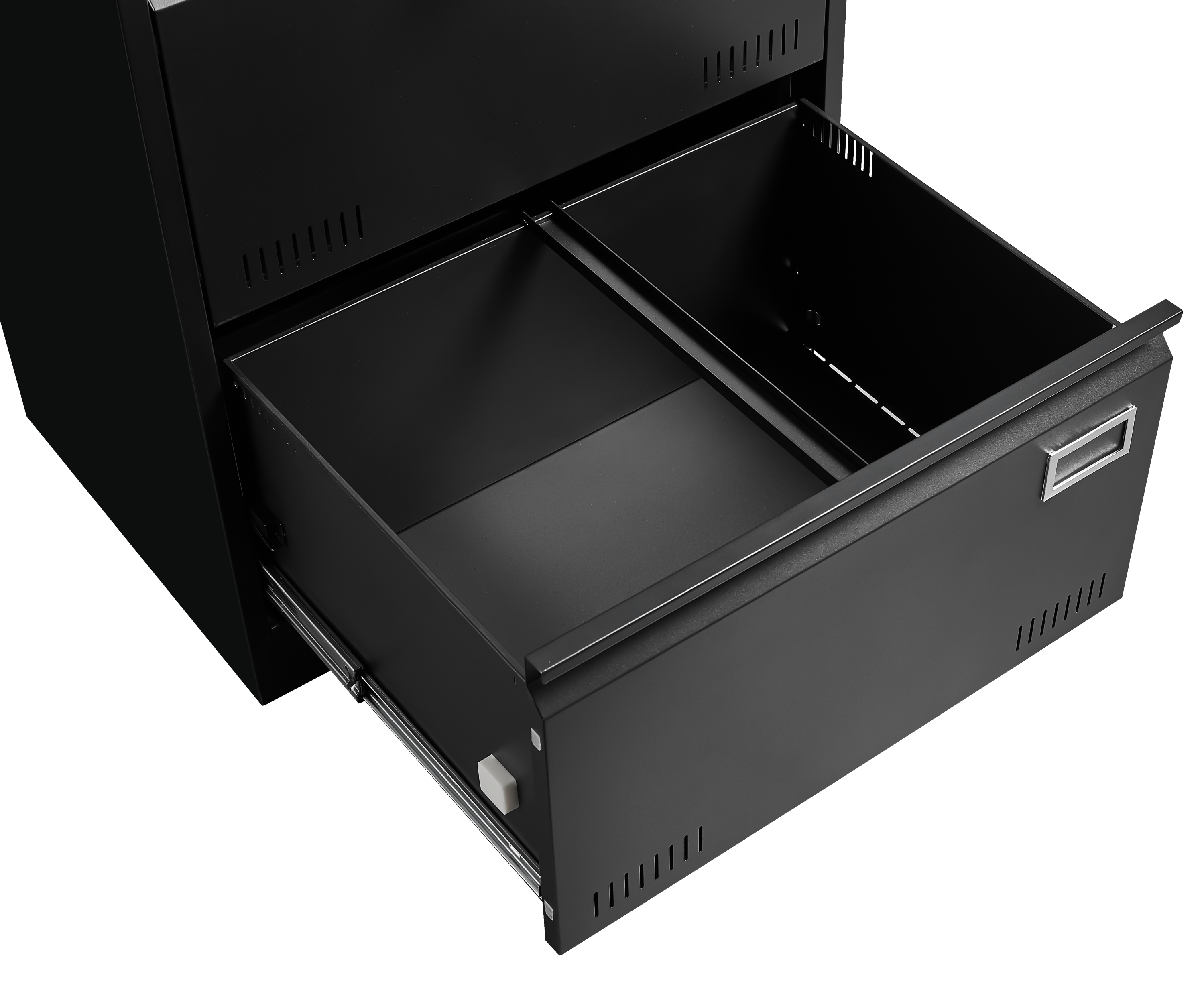 HAOYYE Black 2-Drawer Locking Metal File Cabinet, Lateral Filing Cabinet for Home Office, Legal and Letter Files, Space-Saving Vertical Design, Assembly Required