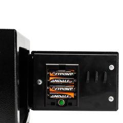 HAOYYE Mini Wall-In Style Electronic Code Steel Safe Box With Metal Construction Secure Lock Black Durable Compact Home And Office Security Case
