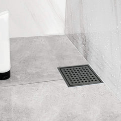 HAOYYE 6 Inch Square Shower Floor Drain Sturdy Space-Saving Heavy Duty Modern Design Adults Dorm Room Easy Assembly Bedroom Furniture