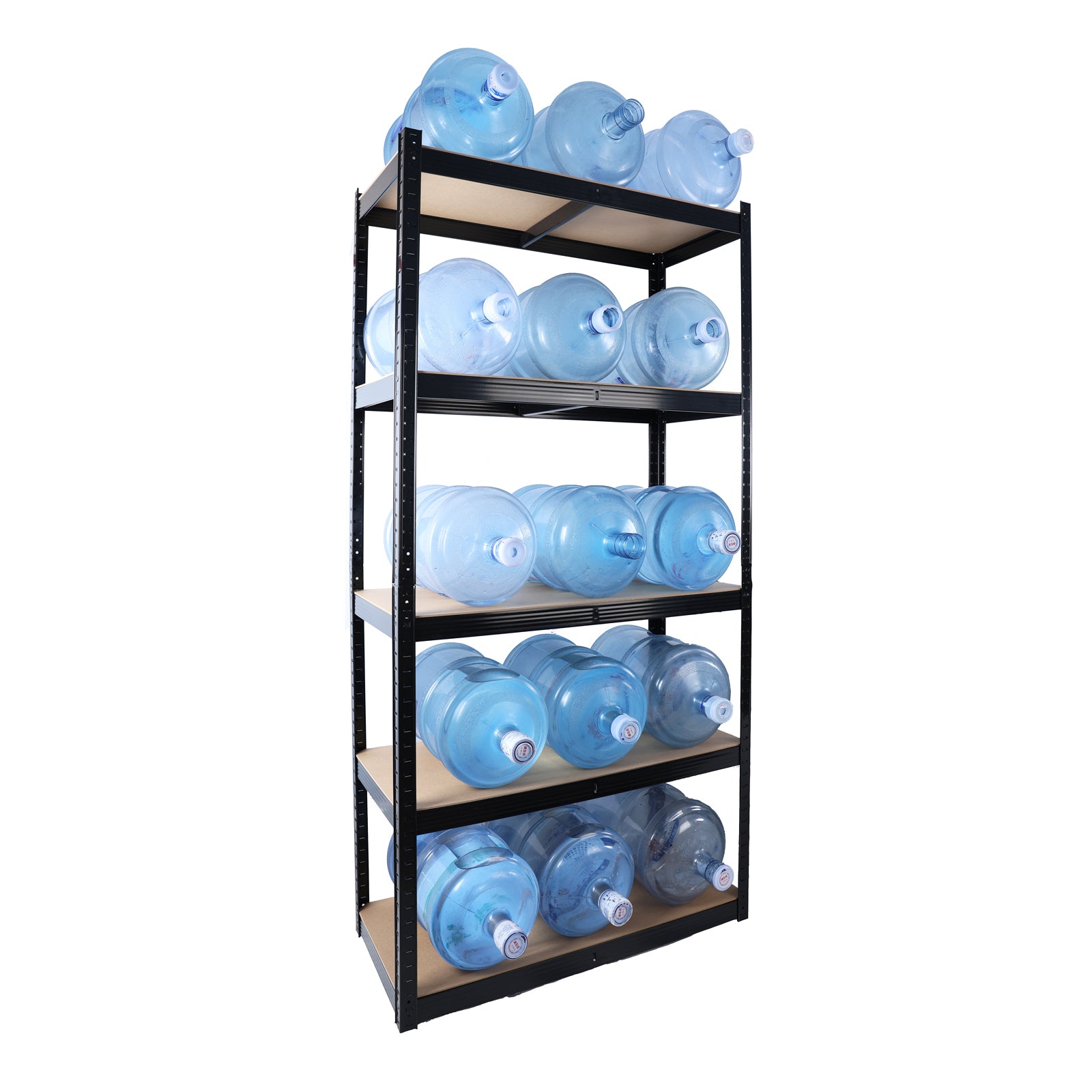 Haoyye Heavy Duty Garage Storage Shelves, 2000LBS Capacity 5 Tier Adjustable Metal Rack with MDF Boards, Freestanding Shelving Unit for Garage, Basement, Pantry, Warehouse, Office, Space-Saving Sturdy Organizer, Easy Assembly Design