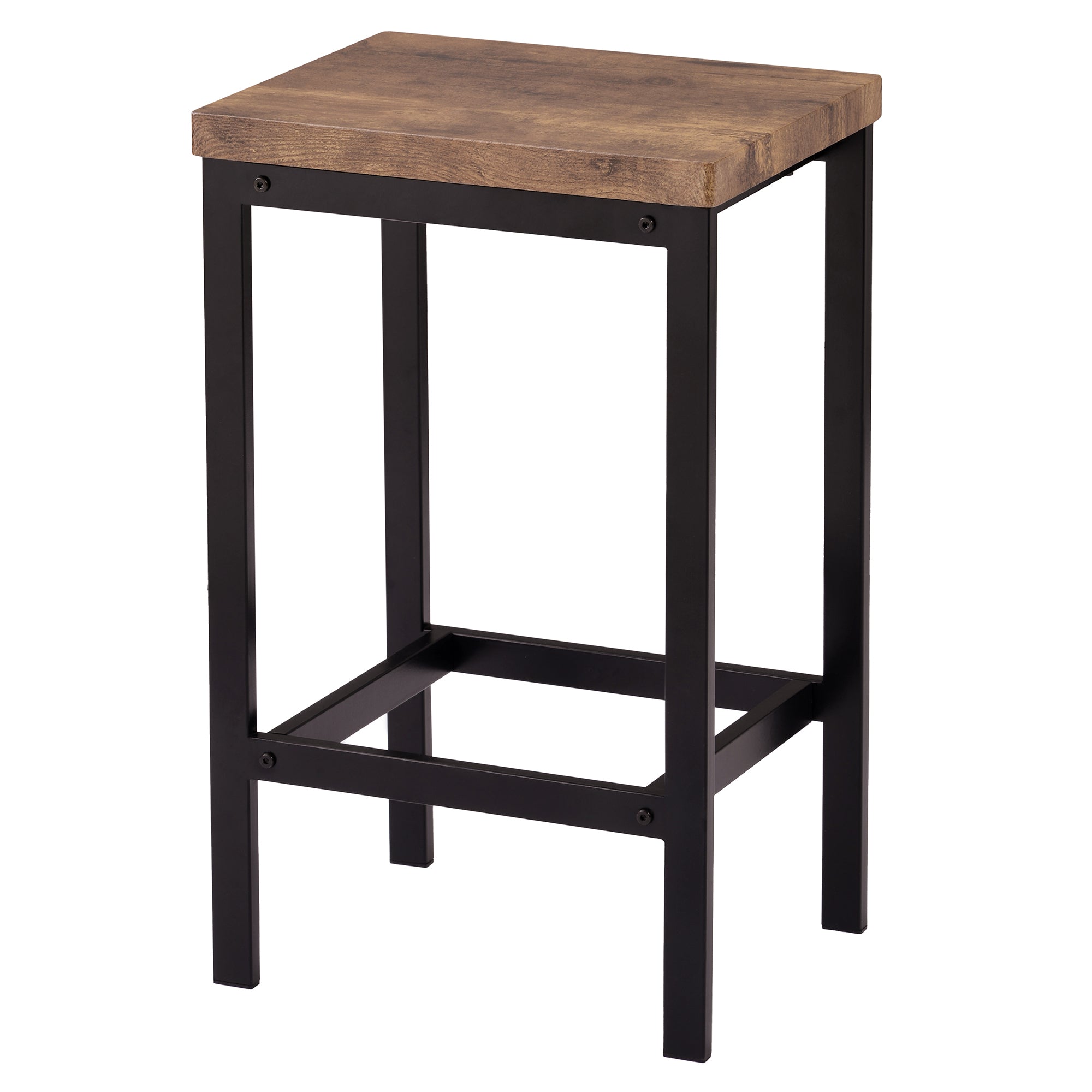 HAOYYE Counter Height Extra Long Dining Table Set with 3 Stools Pub Kitchen Set Side Table with Footrest,Brown Sturdy Space-Saving Heavy Duty Modern Design Adults Dorm Room Easy Assembly