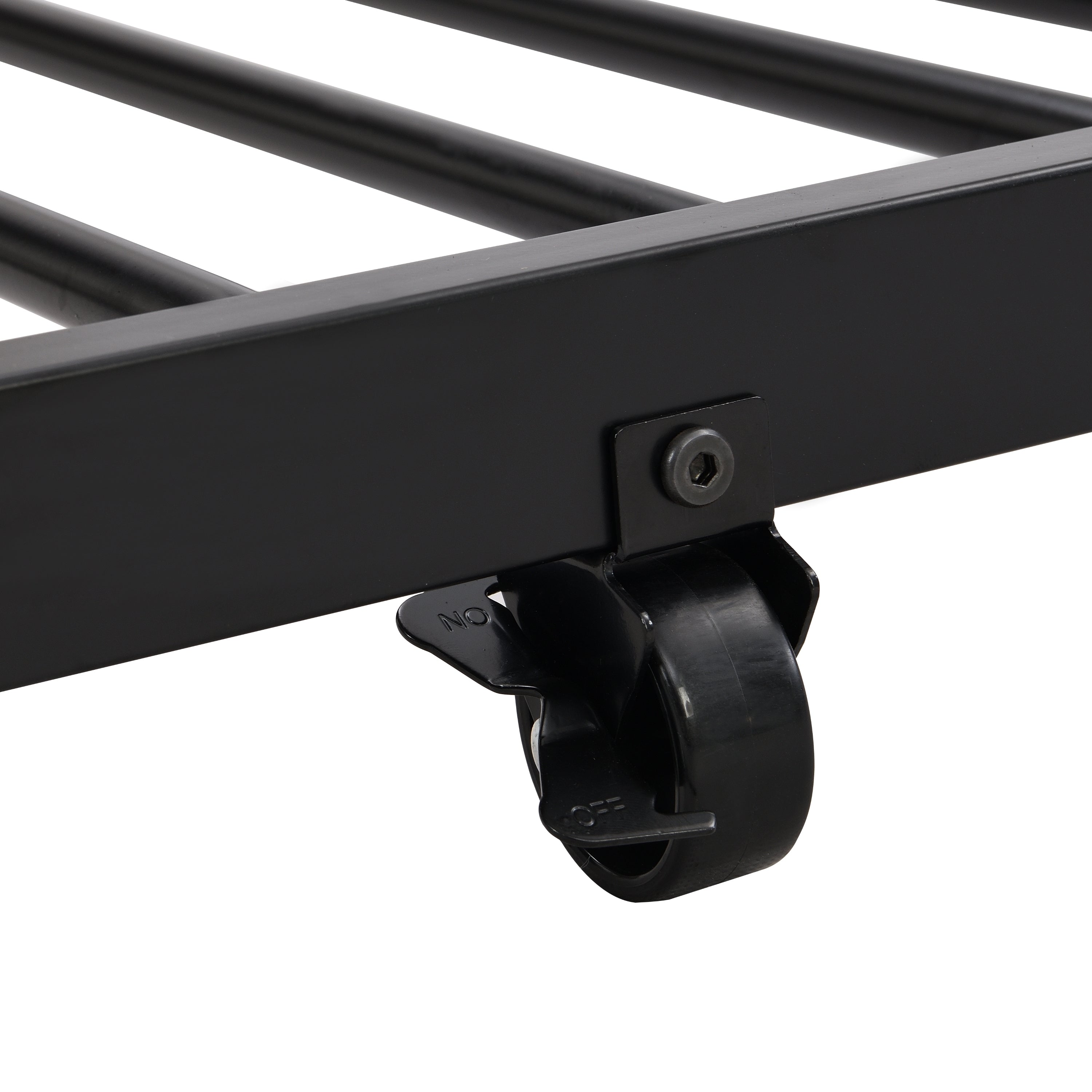HAOYYE Over Twin Bunk Bed Frame with Trundle,Metal Bunkbed with Sturdy Guard Rail and 2 sideLadders for /Adults,Can be Divided Into Two Beds, No Box Spring Needed, Noise Free for Dorm,Black Space-Saving
