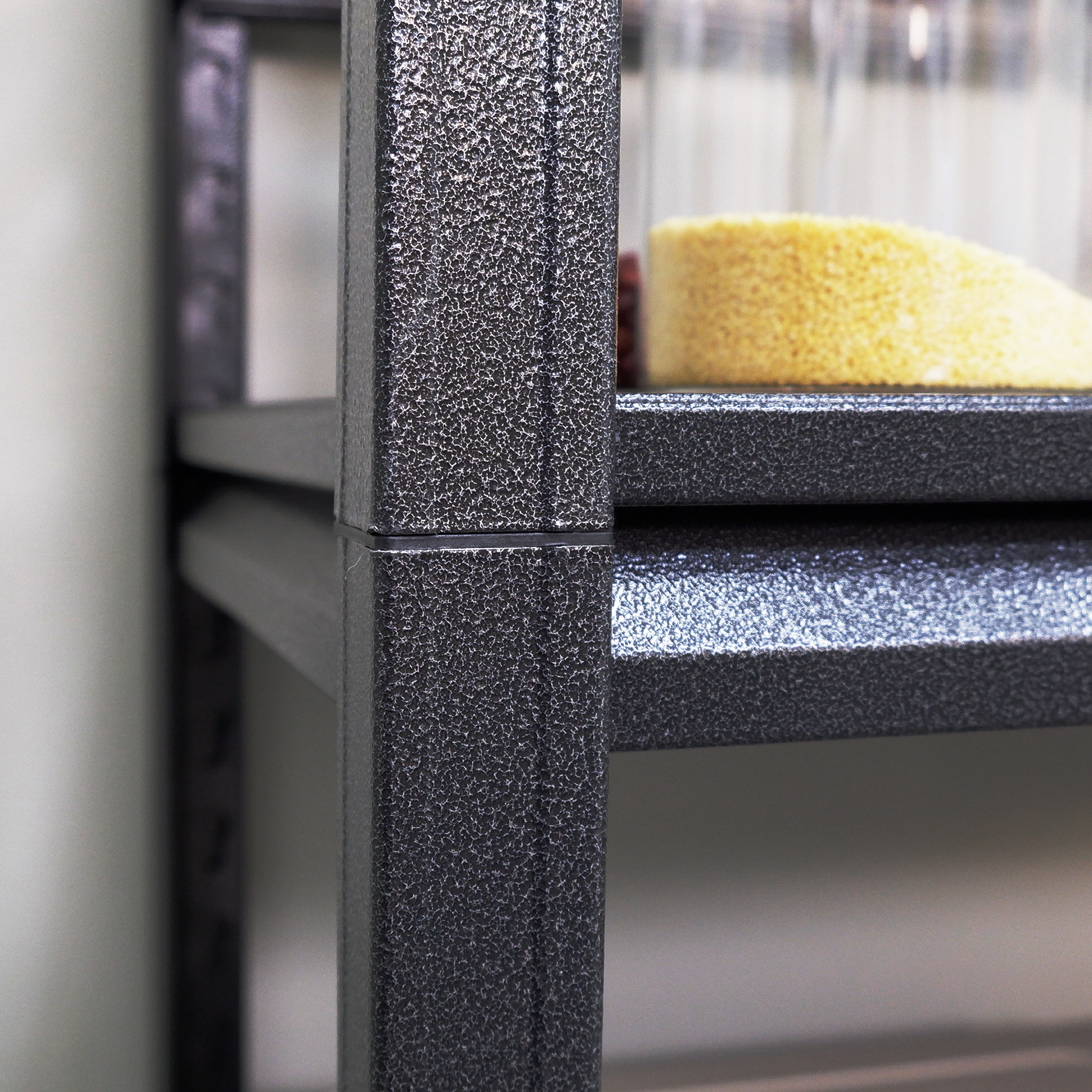 HAOYYE 5-Tier Heavy Duty Metal Shelving Unit, Adjustable Storage Shelves and Rack, Sturdy and Space-Saving Design, Perfect for Kitchen, Garage, Office, and Dorm Room, Modern and Durable Storage Solution