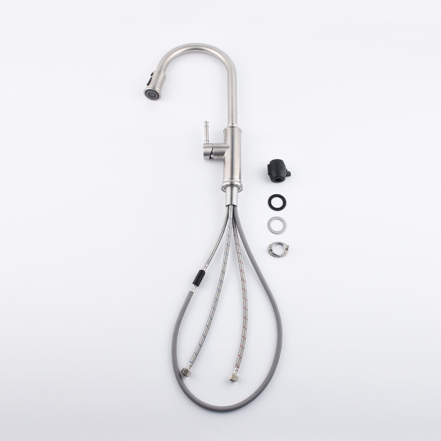 HAOYYE Kitchen Faucet with Pull Down Sprayer Sturdy Space-Saving Heavy Duty Modern Design Adults Dorm Room Easy Assembly Bedroom Furniture
