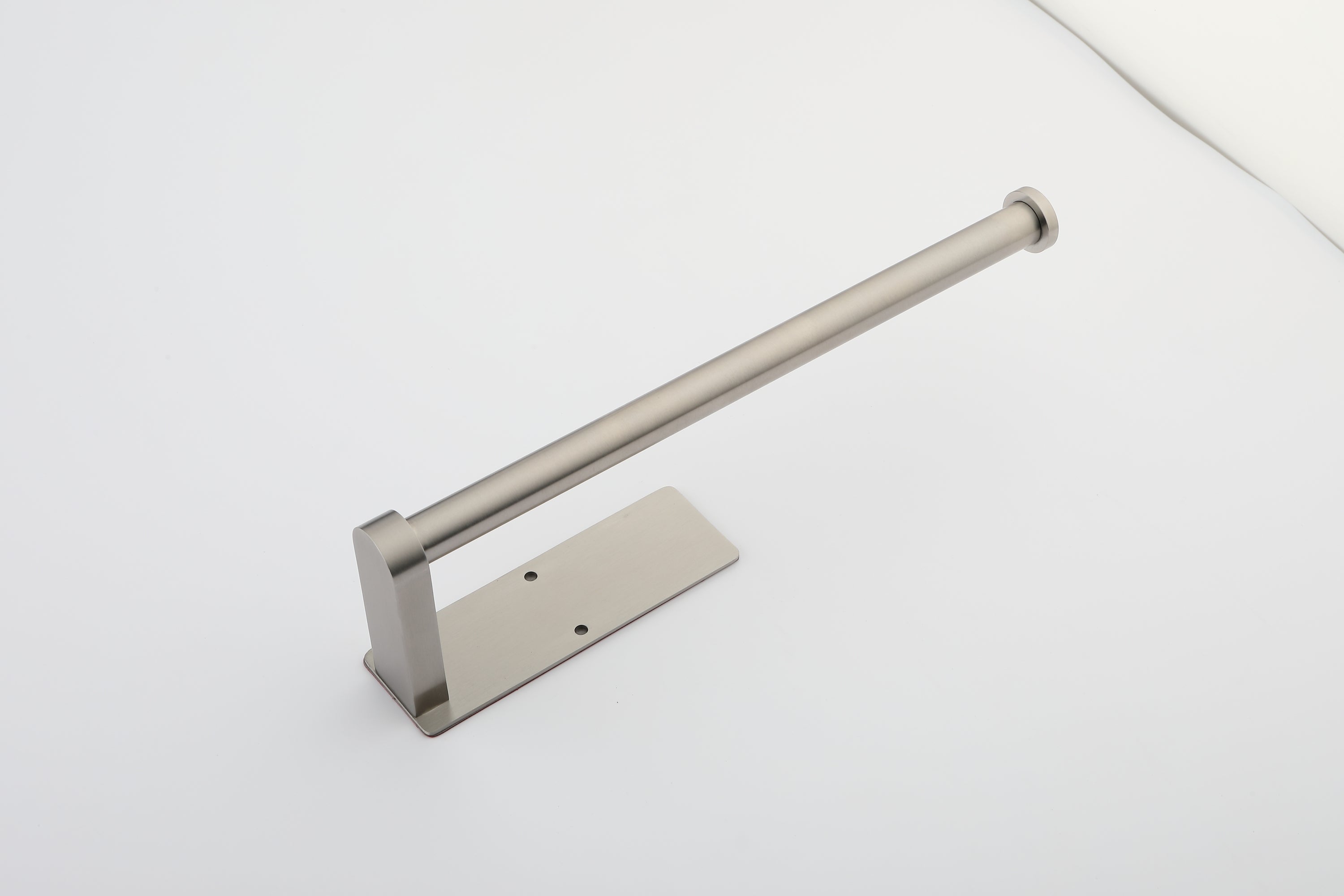 Haoyye Paper Towel Holder 2 Pack, 12 Inch Stainless Steel Under Cabinet Mount with Self-Adhesive or Screws, Space-Saving Paper Towel Rack for Kitchen, Bathroom, or Wall Use, Rustproof and Heavy Duty Towel Bar for Rolls or Wraps