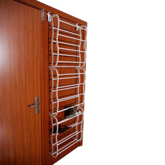 HAOYYE 12 Layers Wall Mounted Shoe Rack White Space Saving Vertical Shoe Organizer for Entryway Closet Bedroom Hallway Durable and Modern Design Easy to Install and Clean Ideal for Home Storage