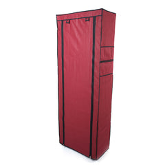 HAOYYE Fashionable Space-Saving Shoe Rack with 9 Lattices, Durable Non-Woven Fabric Organizer in Wine Red, Modern Design for Versatile Use, Premium Quality Storage Solution, Stylish Look for Home Essentials