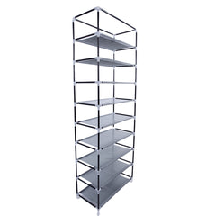 HAOYYE Fashionable Space-Saving Shoe Rack with 9 Lattices, Durable Non-Woven Fabric Organizer in Wine Red, Modern Design for Versatile Use, Premium Quality Storage Solution, Stylish Look for Home Essentials